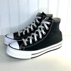 Converse All Star Chuck Taylor Women’s Size 5 Platform Sneakers Black Hi Top Emo
